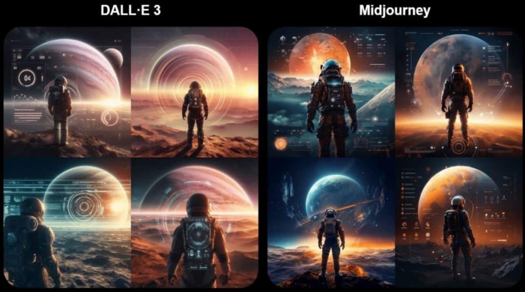 مقارنة Midjourney وDALL·E